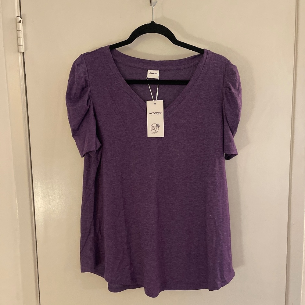 Women’s purple shirt size large